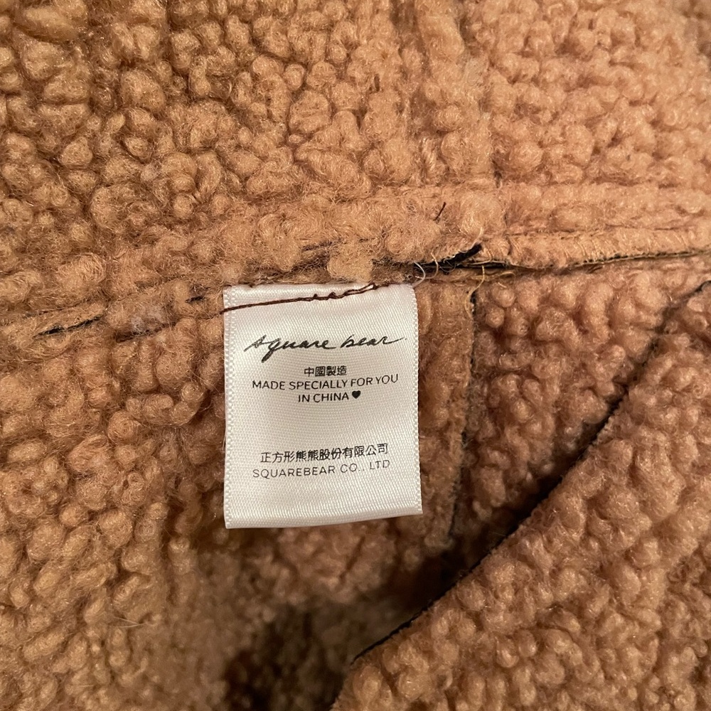 Brown Shearling-Lined Aviator Jacket - image 7